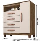 Comoda Sapateira Cannes 1 Porta 4 Gav Inc Milani Store