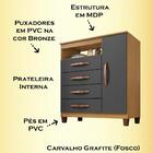 Comoda Sapateira Cannes 1 Porta 4 Gav Inc Milani Store