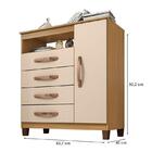 Cômoda Sapateira Cannes Com Armário Multiuso Versatile 2 Port