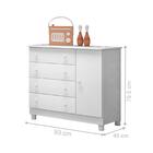 Cômoda Sapateira Central Branco