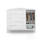 Cômoda/sapateira Colonial Branco Fosco