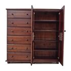 Cômoda Sapateira Com 6 Gavetas - 2 Portas - Woods - Bh - Mel