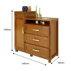 Cômoda Sapateira Com Espelho 1 Porta 3 Gavetas E Porta Jóias