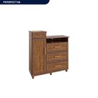 Cômoda Sapateira Com Espelho 1 Porta 3 Gavetas E Porta Jóias