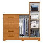 Cômoda Sapateira Com Espelho 5 Gavetas 2 Portas E Cabideiro N