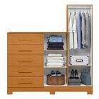 Cômoda Sapateira Com Espelho 5 Gavetas 2 Portas E Cabideiro N