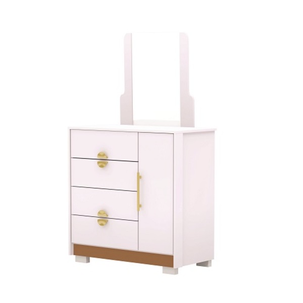 Comoda Sapateira Com Espelho Ilha Bela Branco/camarim - Vila