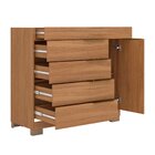 Cômoda Sapateira Com Porta Joias 5 Gavetas Lumiar Amêndola