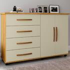 Comoda Sapateira Com Rodizios 4 Gav 2 Pt Bl52 Mpri