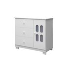 Cômoda Sapateira De Bebê 1 Porta 3 Gavetas Sophie Branco