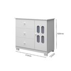 Cômoda Sapateira De Bebê 1 Porta 3 Gavetas Sophie Branco