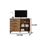 Cômoda Sapateira Eccos Freijó - Fabri Móveis