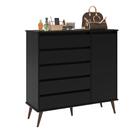 Comoda Sapateira Esfera Preto