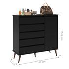 Comoda Sapateira Esfera Preto