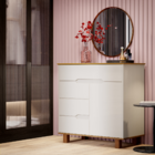 Cômoda Sapateira Gaveteiro Quarto 4 Gavetas 1 Porta Organizad