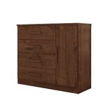 Cômoda Sapateira Genova Plus 1 Porta 4 Gavetas Jacaranda