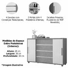 Cômoda Sapateira Grande 4 Gavetas 2 Portas Flex Evidência Fre