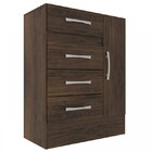 Cômoda Sapateira Grande Duquesa 4 Gavetas 1 Porta