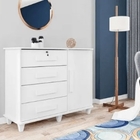 Cômoda Sapateira Grécia Branco - Rv Móveis