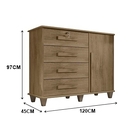 Cômoda Sapateira Grécia Cinamomo – Rv Móveis