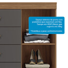 Cômoda Sapateira Havana Plus 1.4 1 Porta E 4 Gavetas Com Pés