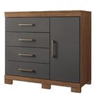 Cômoda Sapateira Havana Plus 1.4 1 Porta E 4 Gavetas Com Pés