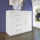 Comoda Sapateira Havana Plus 1 Porta 4 Gavetas Flex Color San