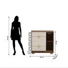 Cômoda Sapateira Ilha Bela 1 Porta 4 Gavetas Imbuia/fendi