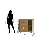 Cômoda Sapateira Ilha Bela 1 Porta 4 Gavetas Nature