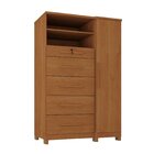 Cômoda Sapateira Imperial Mdp 1 Porta 5 Gavetas Cinamomo