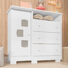 Cômoda Sapateira Infantil Betina Branco/cartagena