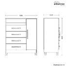 Cômoda Sapateira Infantil Com 4 Gavetas 1 Porta Quadriflex Tu