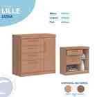 Cômoda Sapateira Lille 1 Porta 3 Gavetas Angelin Castro Móveis