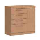 Cômoda Sapateira Lille 1 Porta 3 Gavetas Angelin Castro Móveis