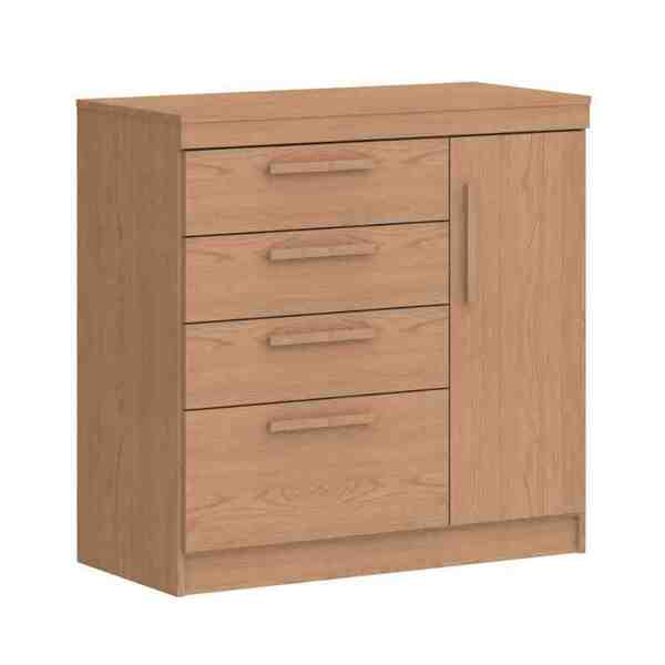 Cômoda Sapateira Lille 1 Porta 3 Gavetas Angelin Castro Móveis