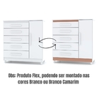 Cômoda Sapateira Line 1 Porta 5 Gavetas Vr Branco Camarim