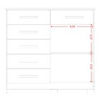 Cômoda Sapateira Mandarim 6 Gavetas 2 Portas Mdp Cinamomo/off