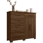 Cômoda Sapateira Marlene 2 Portas 6 Gavetas Cedro Tana Decor