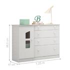 Cômoda Sapateira Minne Branco Com Janela