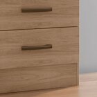 Cômoda Sapateira Para Quarto 1 Porta 4 Gavetas Lisa Carvalho