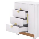 Cômoda Sapateira Para Quarto 4 Gavetas 1 Porta Ilha Bela Bran