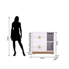 Cômoda Sapateira Para Quarto 4 Gavetas 1 Porta Ilha Bela Bran