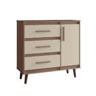 Cômoda Sapateira Pé Palito 1 Porta 3 Gavetas Lima Savana / Of