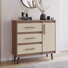 Cômoda Sapateira Pé Palito 1 Porta 3 Gavetas Lima Savana / Of