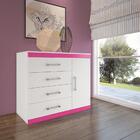 Cômoda Sapateira Plus 1.4 Flex Branco/fúcsia - Santos Andirá