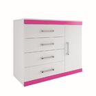 Cômoda Sapateira Plus 1.4 Flex Branco/fúcsia - Santos Andirá
