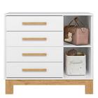 Cômoda Sapateira Q Encanto Slim 4355 Branco Acetinado Ambient