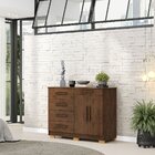 Cômoda Sapateira Quarto 5 Gavetas 2 Portas Mdp Sirios Imbuia