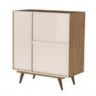 Cômoda Sapateira Retrô Plus 1 Pt 4 Gv Caravalho Rústico Branc