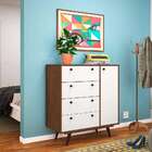 Cômoda Sapateira Retrô Plus 1 Pt 4 Gv Caravalho Rústico Branc